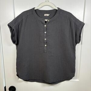 Faherty Charcoal Gray Women's Top